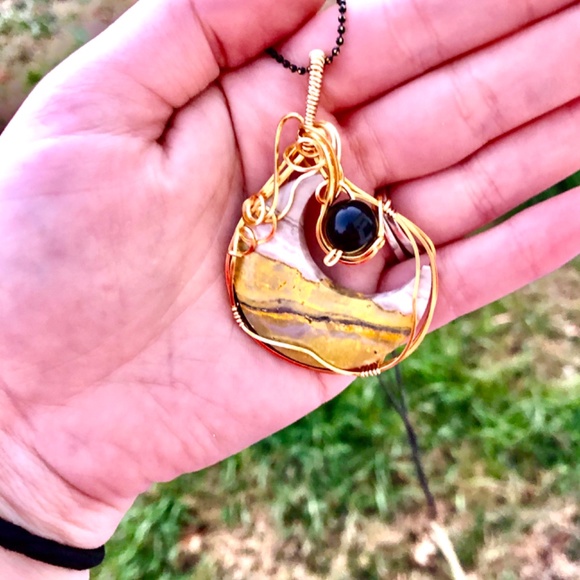 Bumble Bee Jasper Pendant - Picture 3 of 3
